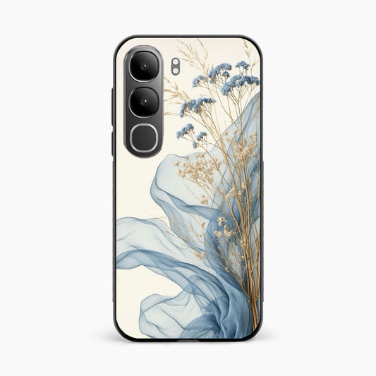 Soft Blue Floral Vivo Y31 5G Back Cover