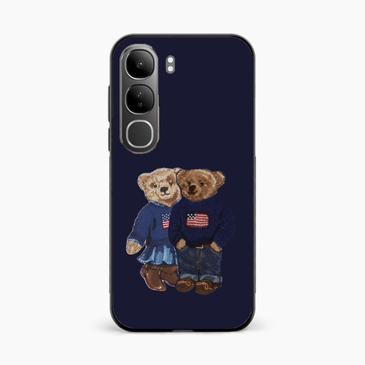 Cute Bear Couple Vivo Y300 5G Back Cover