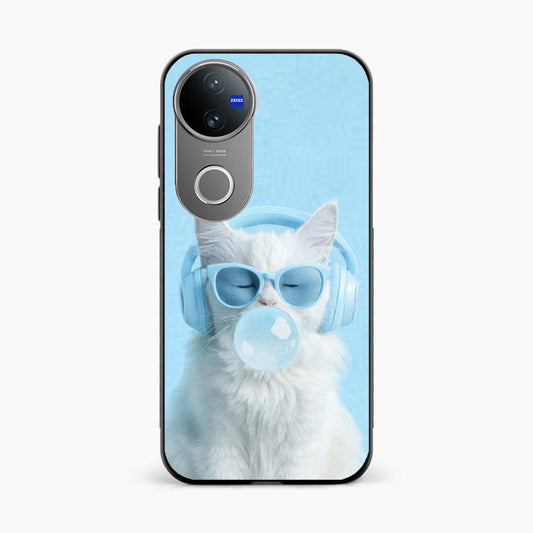 Cute Kitty Music Vibes Vivo V50e 5G Back Cover