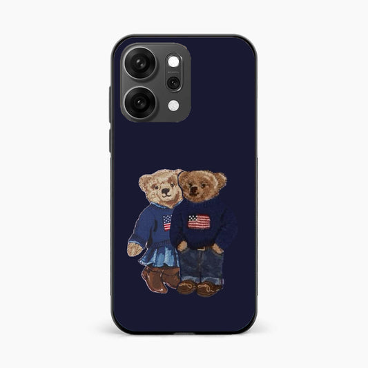 Cute Bear Couple Oppo Reno 14 Pro 5G Back Cover