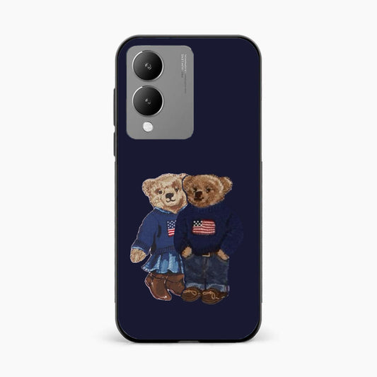Cute Bear Couple Vivo Y17s Back Cover