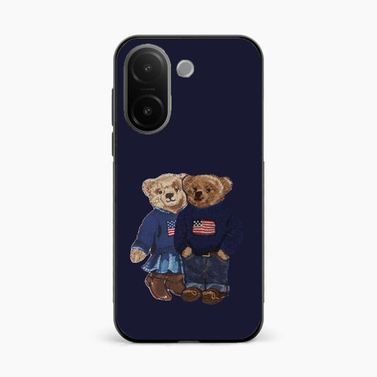 Cute Bear Couple Vivo V60e 5G Back Cover