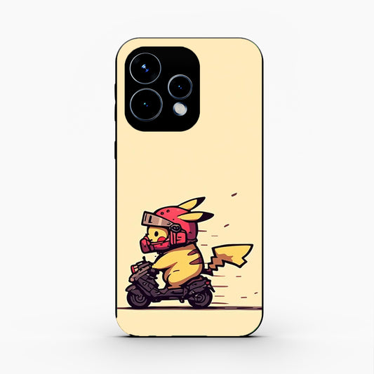 Cute Biker Pikachu Oppo Reno 15 5G Back Cover