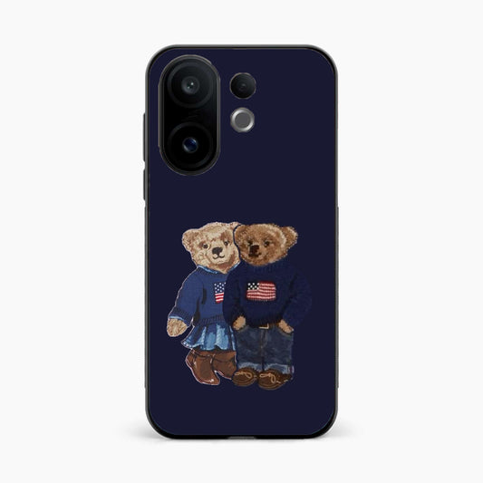 Cute Bear Couple Vivo V60 5G Back Cover