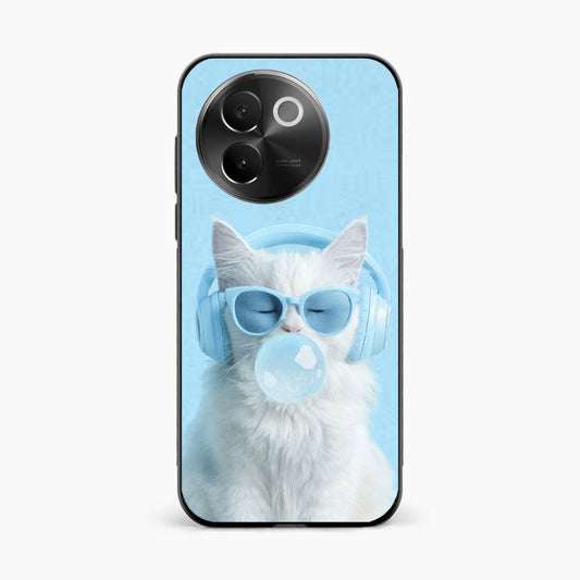 Cute Kitty Music Vibes Vivo V30e 5g Back Cover
