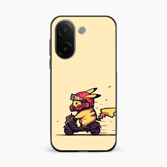 Cute Biker Pikachu Vivo V60e 5G Back Cover