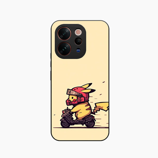 Cute Biker Pikachu Vivo V70 5G Back Cover