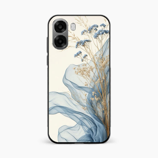Soft Blue Floral Oppo K14x 5G Back Cover