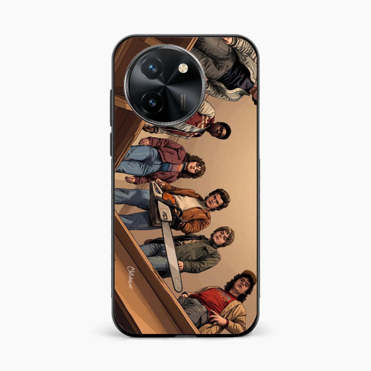 Stranger Squad Vivo T3x 5G Chainsaw Back Cover