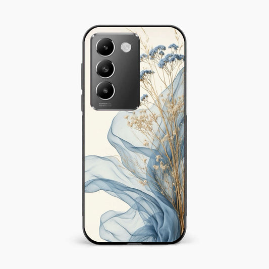 Soft Blue Floral Vivo T3 5G Back Cover