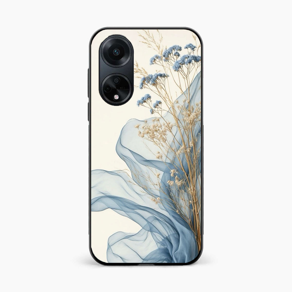 Soft Blue Floral Oppo F23 Back Cover