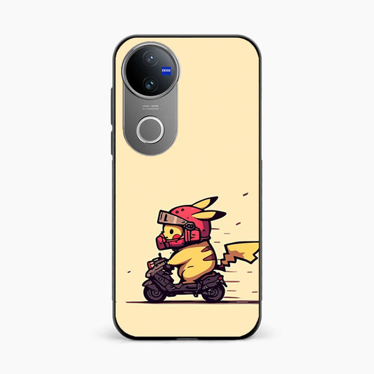 Cute Biker Pikachu Vivo V50e 5G Back Cover