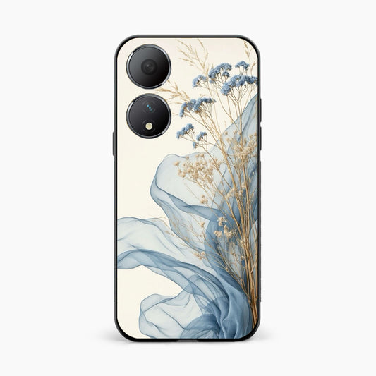 Soft Blue Floral Oppo A78 5G Back Cover