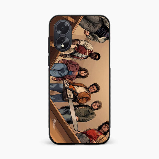 Stranger Squad Oppo A38 Chainsaw Back Cover