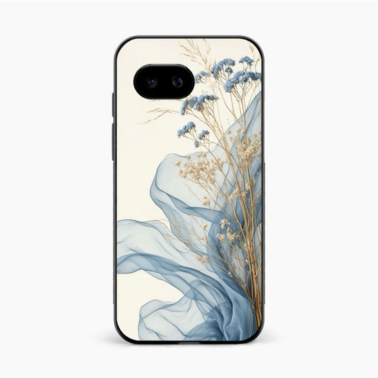 Soft Blue Floral Google Pixel 9A Back Cover