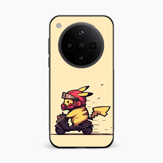 Cute Biker Pikachu Oppo Find X8 Pro 5G Back Cover
