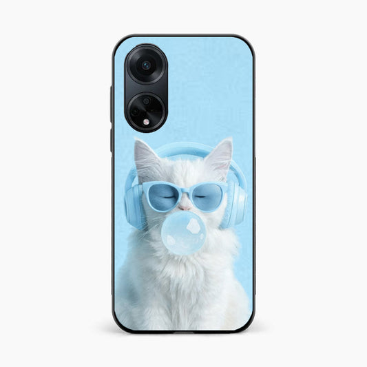 Cute Kitty Music Vibes Oppo F23 Back Cover