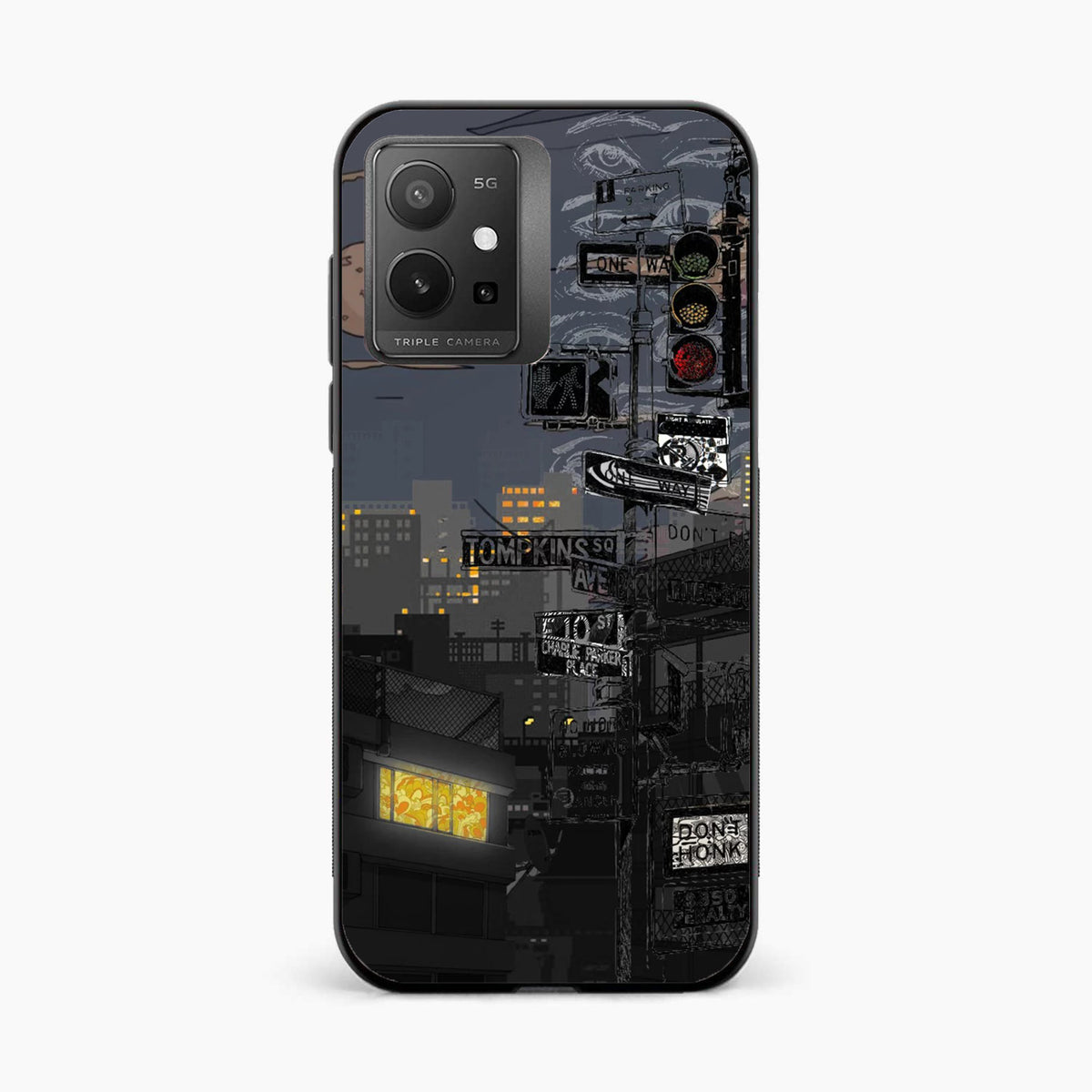 Midnight Street Vibes Vivo T1 5G Back Cover
