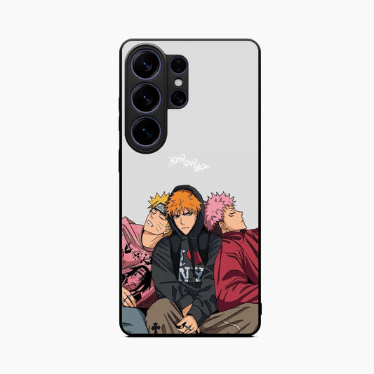 Ichigo x Naruto x Yuji Samsung S26 Ultra Back Cover