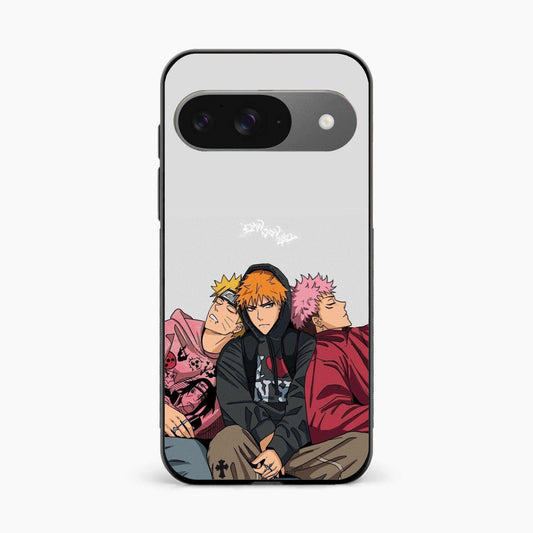 Ichigo x Naruto x Yuji Google Pixel 9 Back Cover