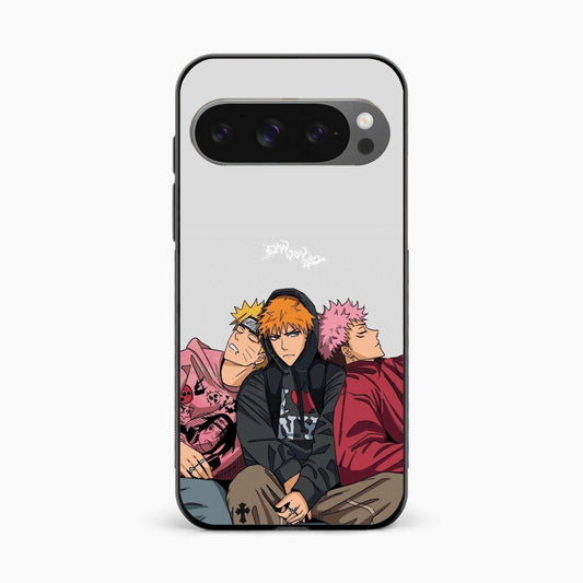 Ichigo x Naruto x Yuji Google Pixel 9 Pro Back Cover