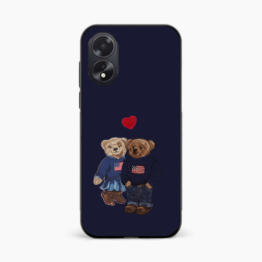 Mini Love Bears Oppo A38 Back Cover