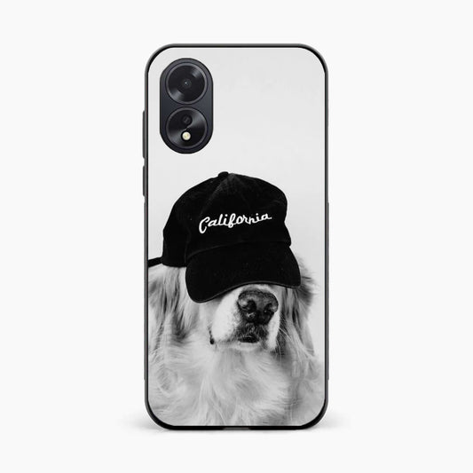 Black & White Oppo A38 Back Cover