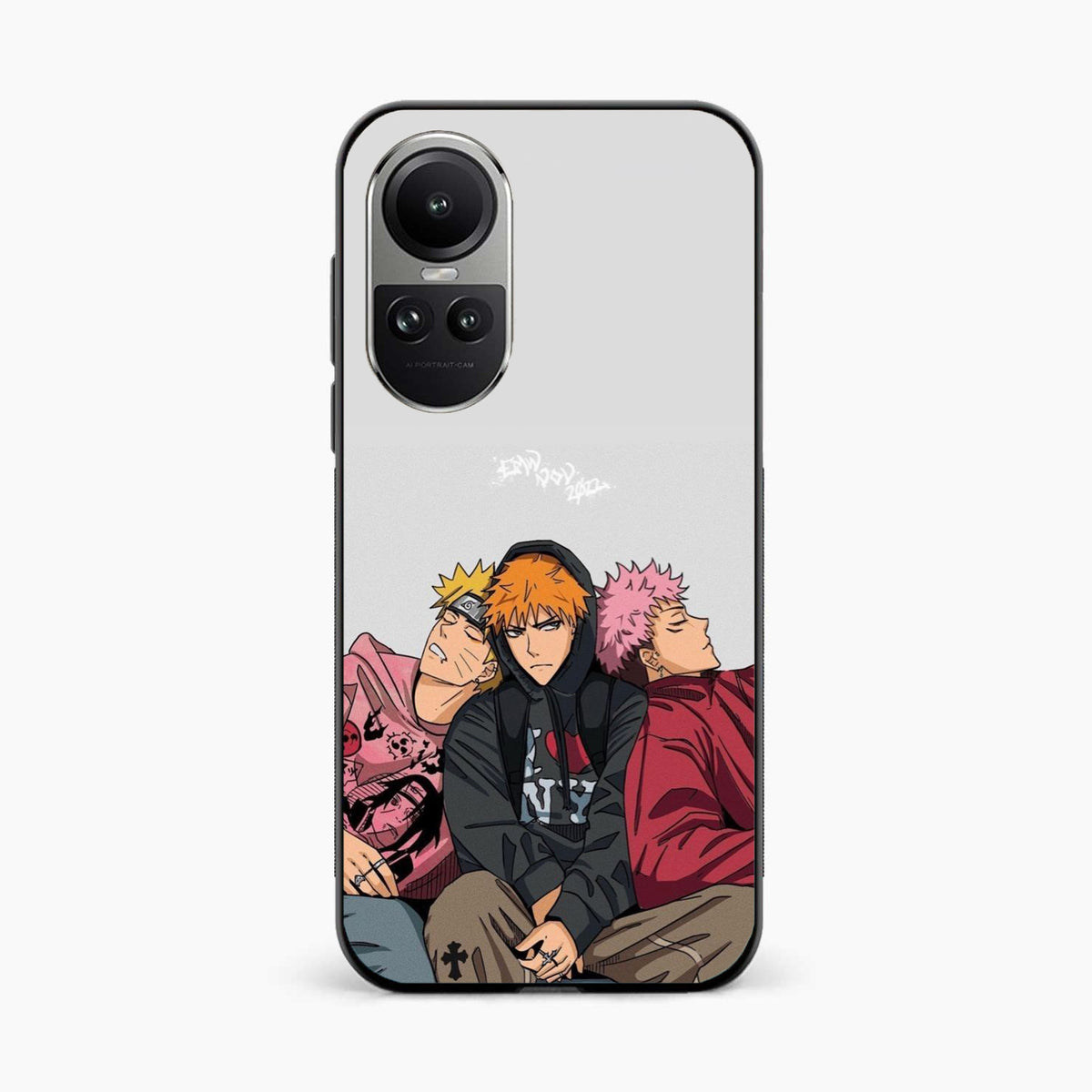 Ichigo x Naruto x Yuji Oppo Reno 10 Back Cover
