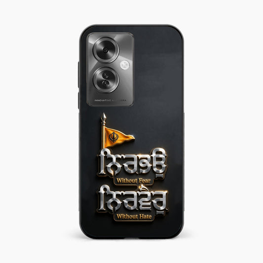 Khalsa Pride–Nirbhau Nirvair Oppo F25 Pro 5g Back Covers