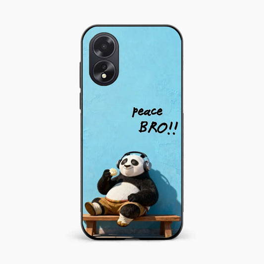 Peace Bro Panda Oppo A38 Back Cover