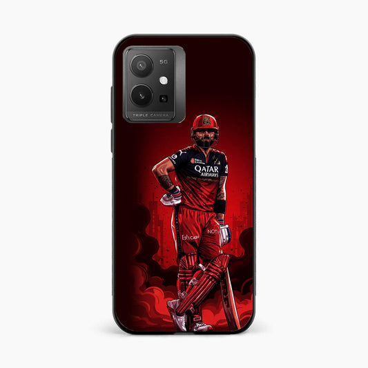 King Kohli Red Art Vivo T1 5G Back Cover