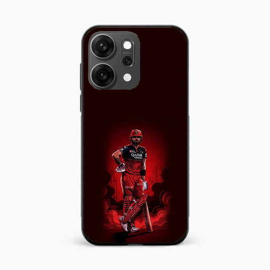 King Kohli Red Art Oppo Reno 14 Pro 5G Back Cover