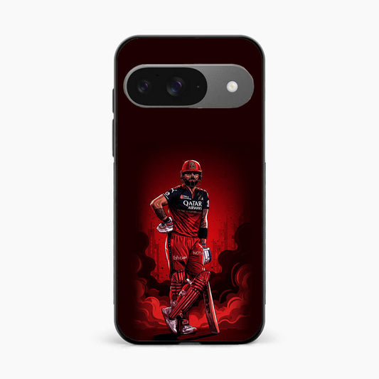 King Kohli Red Art Google Pixel 9 Back Cover