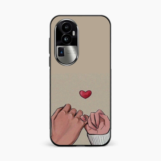 Heart Hands Love Oppo Reno 10 Pro Plus 5G Back Cover