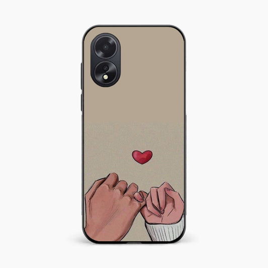Heart Hands Love Oppo A38 Back Covers
