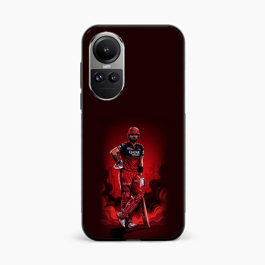 King Kohli Red Art Oppo Reno 10 Pro Back Cover