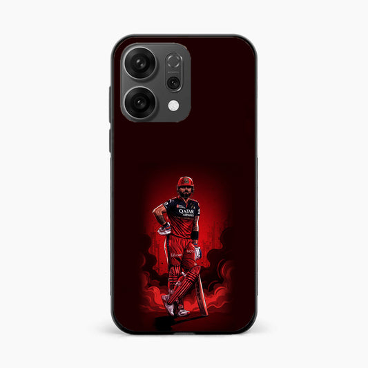 King Kohli Red Art Oppo Reno 14 5G Back Cover