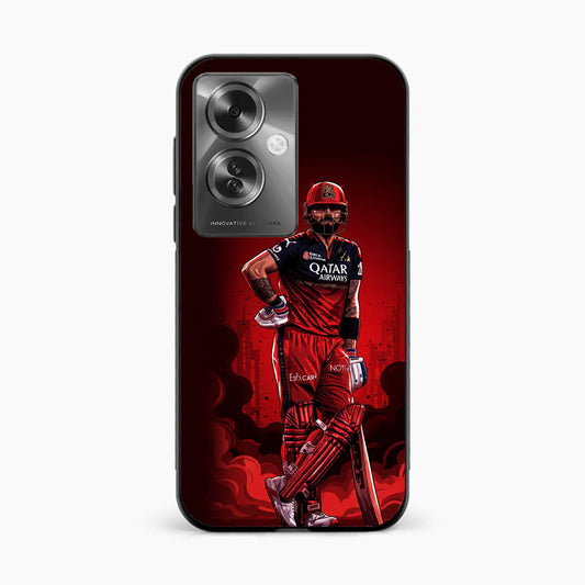 King Kohli Red Art Oppo F25 Pro 5g Back Covers