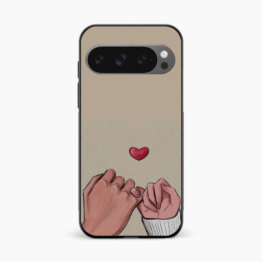 Heart Hands Love Google Pixel 9 Pro Back Cover