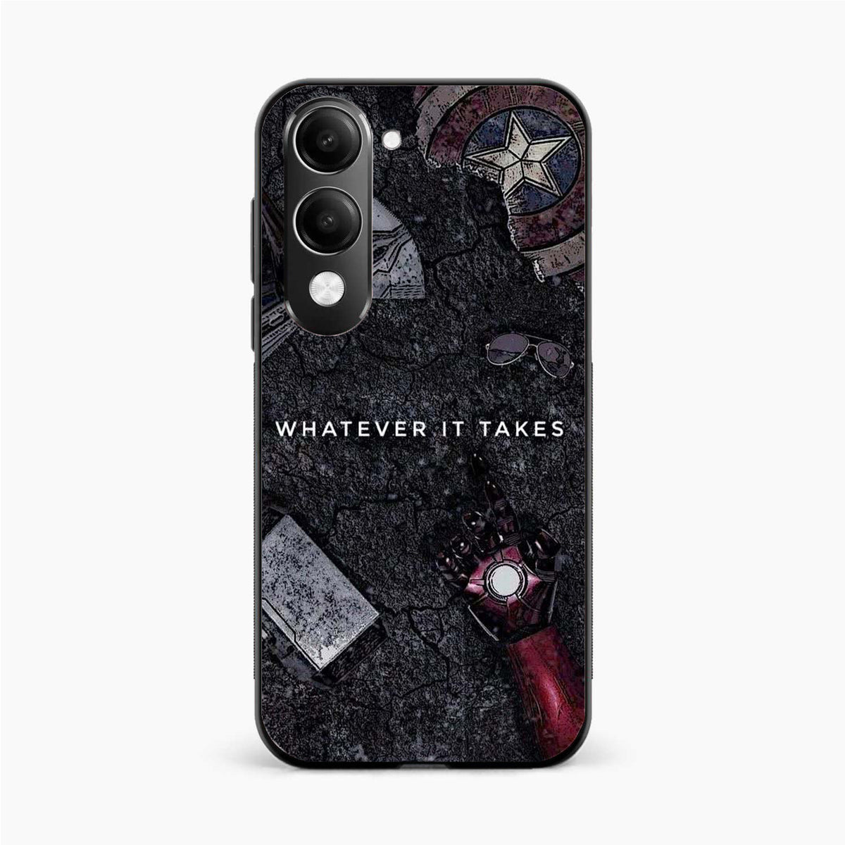 Marvel Inspired Dark Vivo Y19s 5g Back Cover