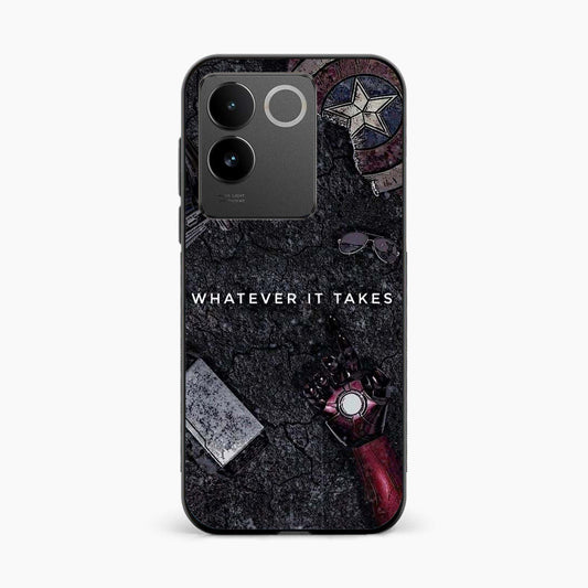 Marvel Inspired Dark Vivo T2 Pro 5G Back Cover