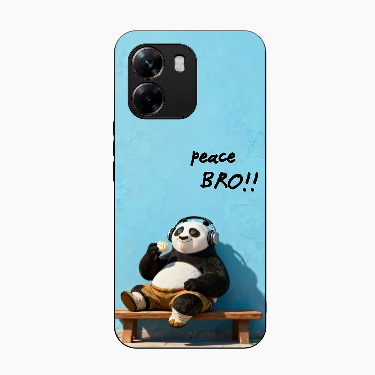 Peace Bro Panda Oppo A6x 5G Back Cover