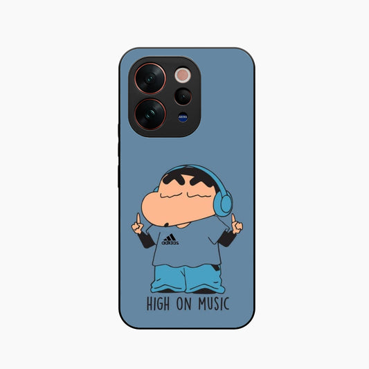Shinchan High On Music Vivo V70 5G Back Cover