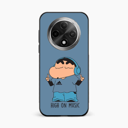Shinchan High On Music Oppo F27 Pro Plus 5G Back Cover