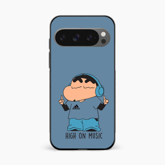 Shinchan High On Music Google Pixel 9 Pro XL Back Cover