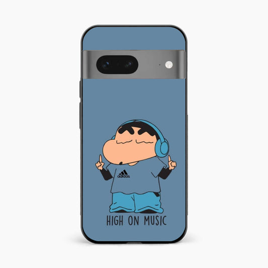 Shinchan High On Music Google Pixel 8 Back Cover