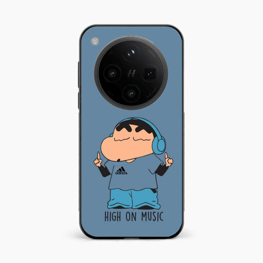 Shinchan High On Music Oppo Find X8 Pro 5G Back Cover