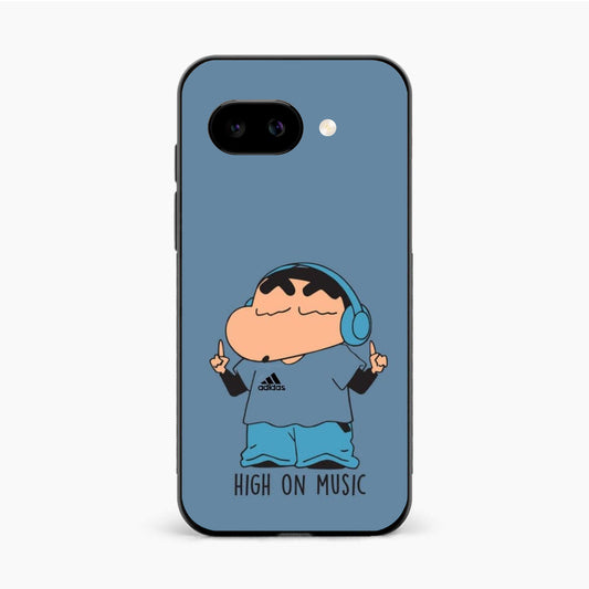 Shinchan High On Music Google Pixel 9A Back Cover