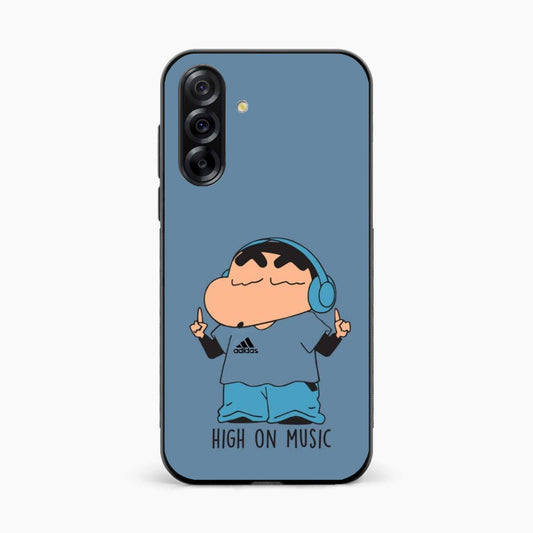 Shinchan High On Music Samsung A37 5g Back cover