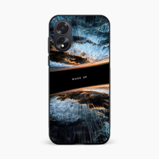 Wake Up Reality Vibes Oppo A38 Back Cover